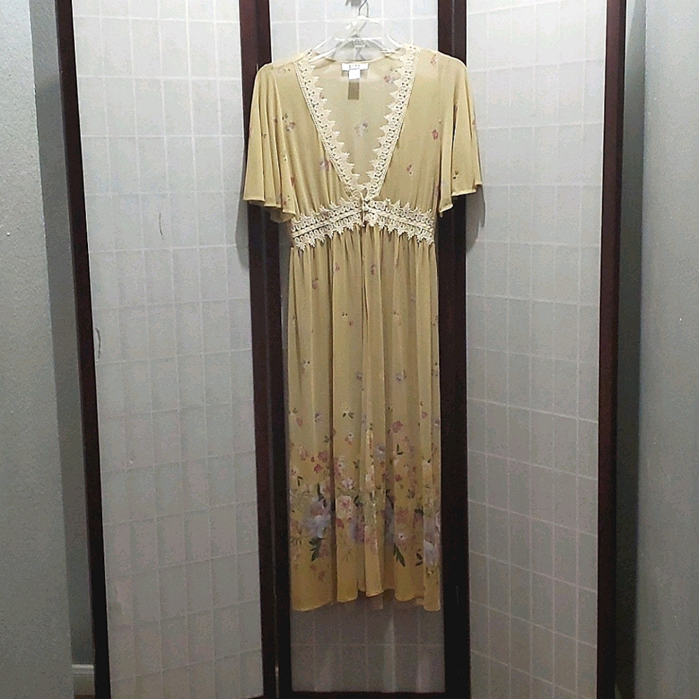 Kimono Duster Shirt Dress Maxi